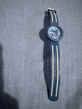 Flik Flak Kids Analogue Quartz Watch Blue/Green Plastic Strap 34mm FBNP062