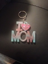 I Love Mom Keychain Can Combine With Others 