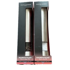 Cole & Mason Hampstead Electric Pepper & Salt Mill stainless Steel