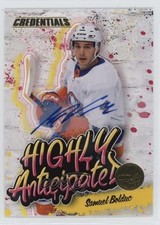 2023-24 Upper Deck Credentials Highly Anticipated Samuel Bolduc #HA-26 Auto 1t8r
