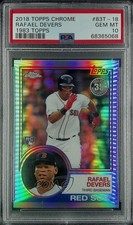 2018 Topps Chrome 1983 Topps Refractor Rafael Devers #83T-18 PSA 10 GEM MT 15t0