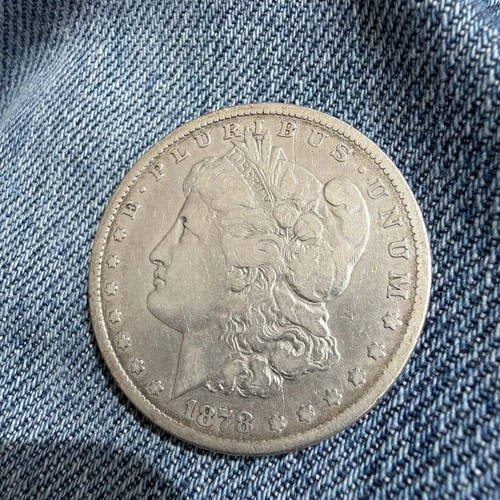 1878-CC Morgan Silver Dollar Coin F12/Very Fine Nice Coin See Pictures        33