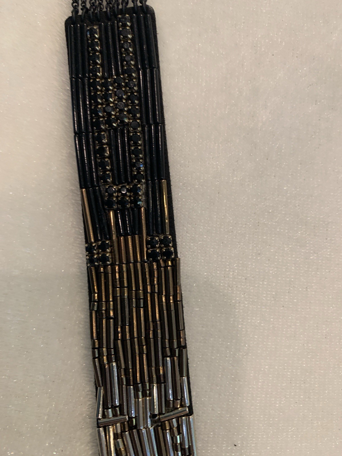 STELLA & DOT Statement Necklace Beaded Multistran… - image 4