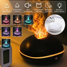 Aroma Humidifier Essential Oil Diffuser 3D Flame Mist Air For Home Decor 200ml