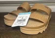 Reef Cushion Vista Hi Platform Sandal - Tan Wicker - Women  s Size 8