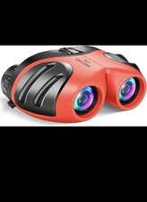 LET  S GO Kids Binoculars 8x21   Compact Shockproof High-Res Toy for Outdoor Fun