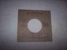 EARLY RCA VICTOR RECORDS 7 INCH 45 RPM ORIGINAL SLEEVE ONLY NO SPLITS 25