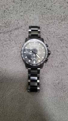 Tissot SuperSport Chrono Watch Steel 17cm Band Excellent Used From Japan