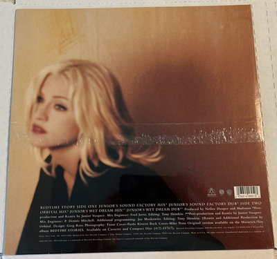 SEALED* MADONNA-BEDTIME STORY-1994 SINGLE PROMO 12