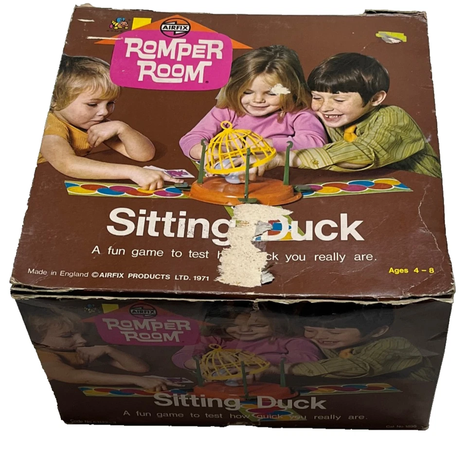 SITTING DUCK : Rare 1970's Romper Room Vintage Game - By Airfix  In Vgc For Age - Image 2 of 4