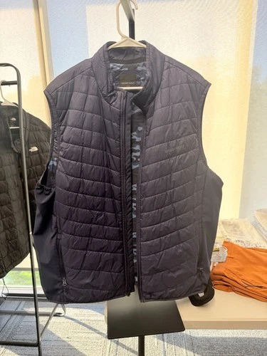 Ghost Golf Quilted Insulator Vest Mens 3XL XXXL Navy Blue Full Zip Golf NWOT - product listing photo