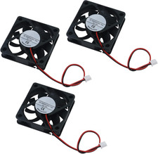 3Pcs 60X60X15Mm 6015 12V Brushless DC Cooling Fans for 3D Printer