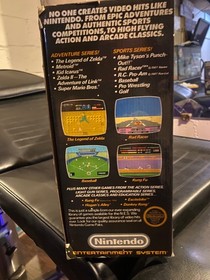VTG Nintendo NES ACTION SET Complete CIB Box Inserts Controller Zapper WORKS