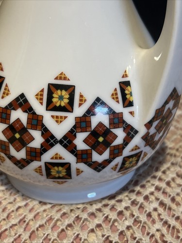 Jarrón popular vintage ARTE UCRANIANO DE MARUSHA diseño de arte popular de doble mango usado en excelente estado - Imagen 7 de 10