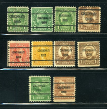 US Precancel Cincinnati Ohio Collection TEN285