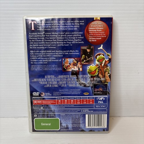 The Muppet Christmas Carol (50th Anniversary Edition, DVD, 1993) DISNEY Region 4 - Picture 6 of 9