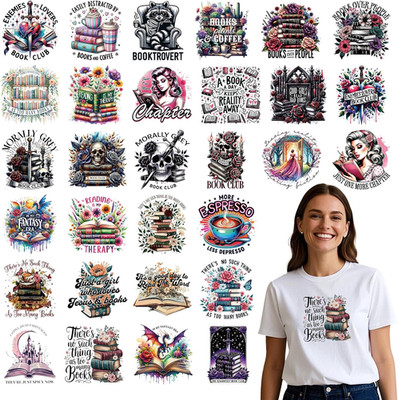 Dtf Transfers Ready to Press - 30Pcs  Lover Iron on Transfers for Tshirts, Bookw