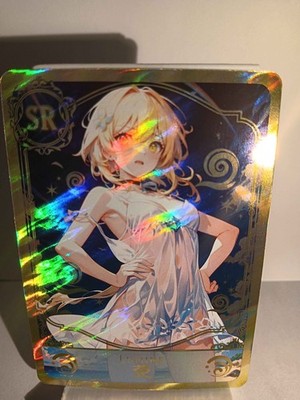 LUMINE GENSHIN IMPACT SR Holographic Custom Art Goddess Story Anime Cards