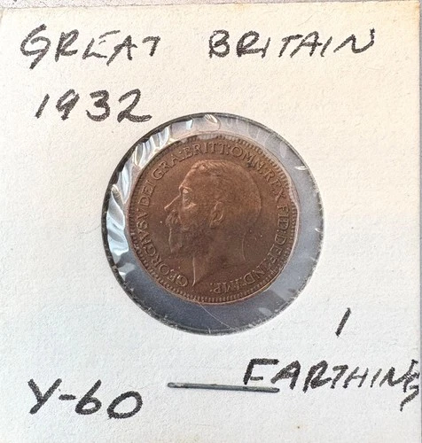 George V Farthing coin from a recent eBay sale