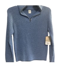 Thereabouts kids  Solid Knit 1/4 Zip Mock Nec...