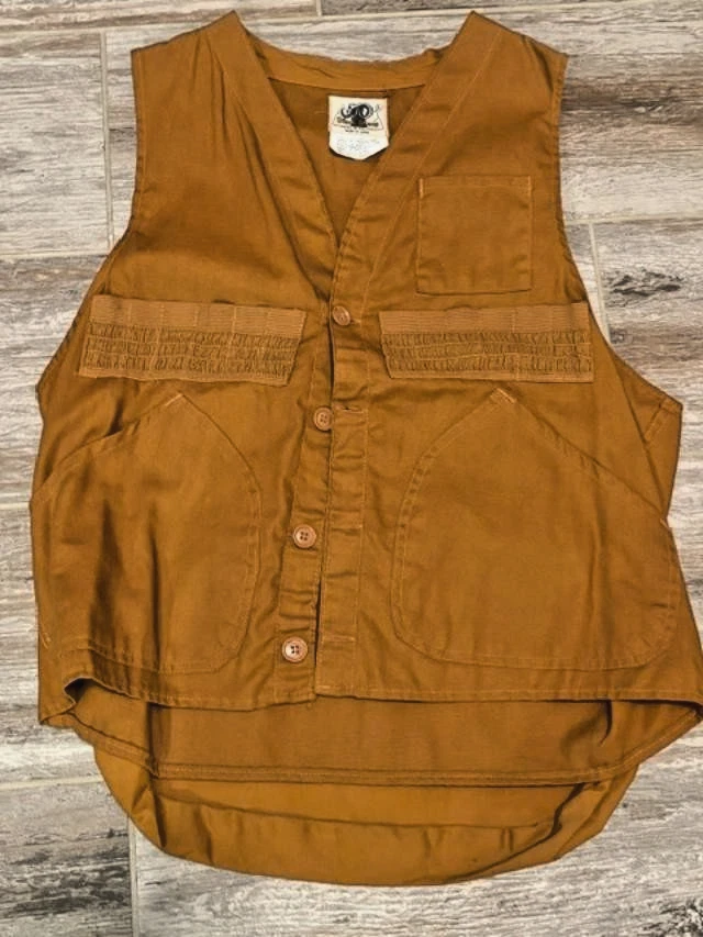 Vintage Black Sheep Size Large Hunting Vest with rear Canvas Game Bag
Opens in a new window or tab