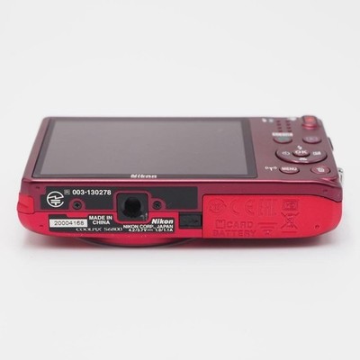 【美品】Nikon COOLPIX S6800レッド Nikon COOLPIX S6800 RED Digital Camera 16.0MP 12x Optical Zoom