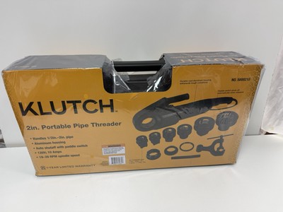 Klutch 4 Inch Electric Pipe Threader - 1/2 To 4 Inch Capacity 110V Motor
