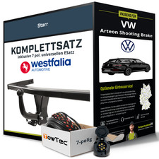 Für VW Arteon Shooting Brake Typ 3H9 Anhängerkupplung starr +eSatz 7pol uni 20-