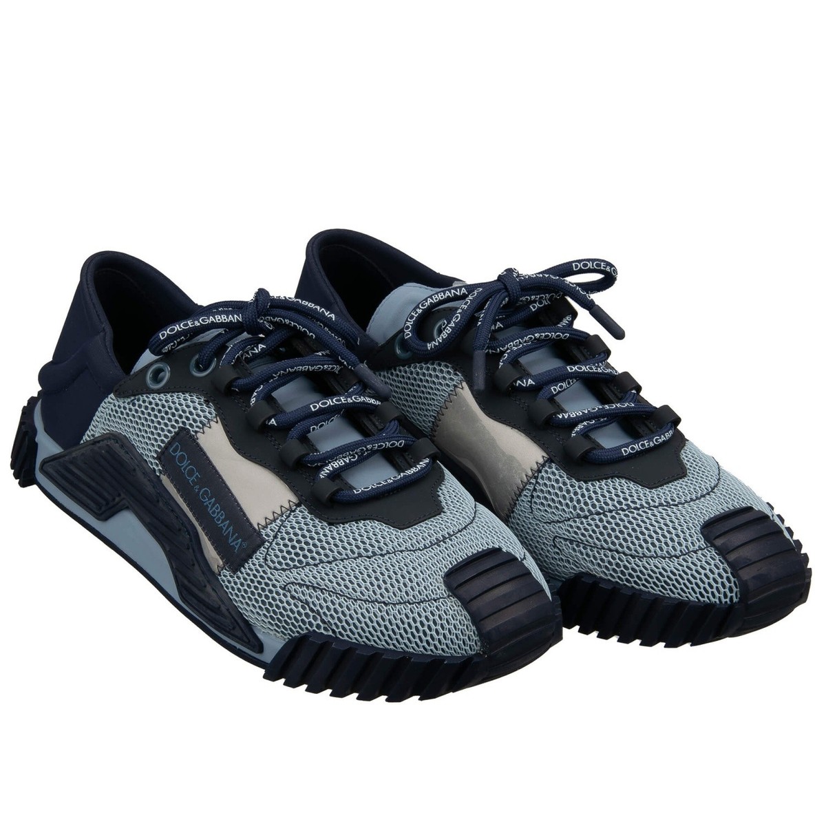 PEPSI•*¨*•.¸♬︎Dolce & Gabbana DOLCE & GABBANA DG Logo Low-Top Men Nylon Leather Sneaker Shoes