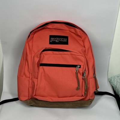 Jansport Right Pack JS00TYP7 Neon Pink Leather Bottom