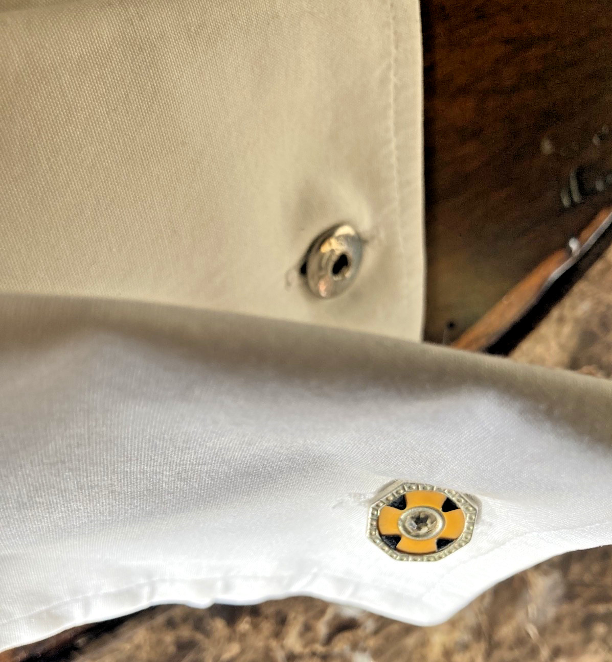 Vintage Octagonal Snap Link Stud – Single Replace… - image 10