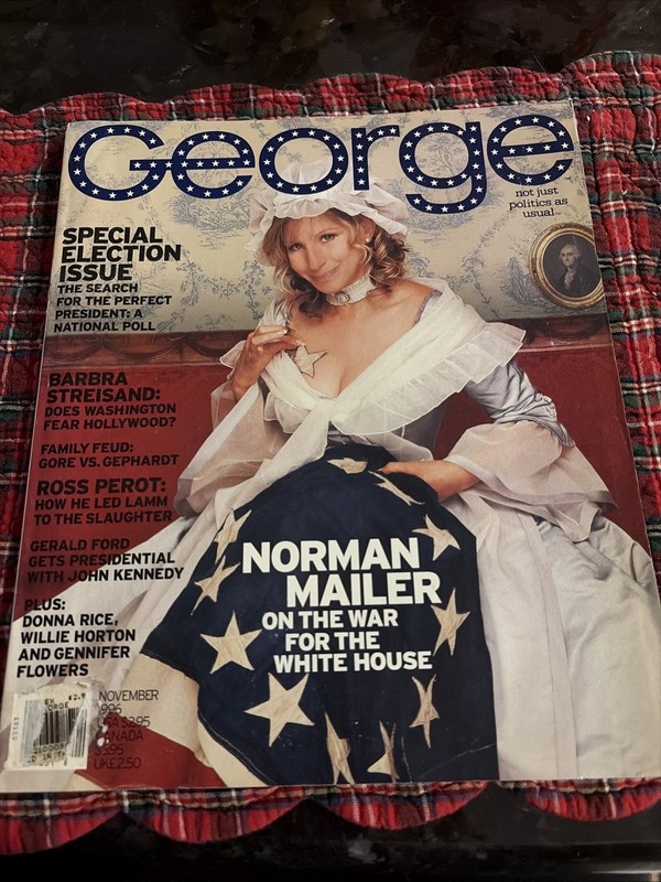 Vintage GEORGE MAGAZINE November 1996 SPECIAL ELECTION Barbra Streisand Cover