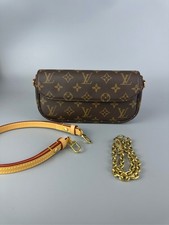 Louis Vuitton Wallet on chain ivy coated canvas underarm bag shoulder bag brown