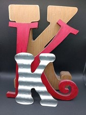 Set Of 3 Decorative Letter K