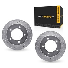 For Geo Tracker 1996 1997 Brake Rotors Front Silver Drilled And Slotted