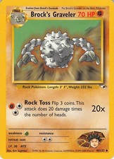 Brock's Graveler 40/132 Uncommon Gym Heroes Pokemon 1st Edition MP