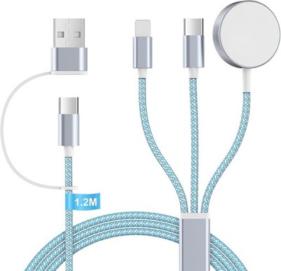 Charging Cable for Apple Watch and iPhone Charger - 3 in 2 Charging Cable