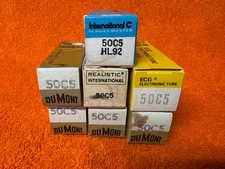 50C5 Dumont, Sylvania, Realistic, International. Price is for ONE tube only