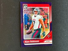 Bijan Robinson 2024 Optic Purple Prizm Atlanta Falcons 17/60 C43