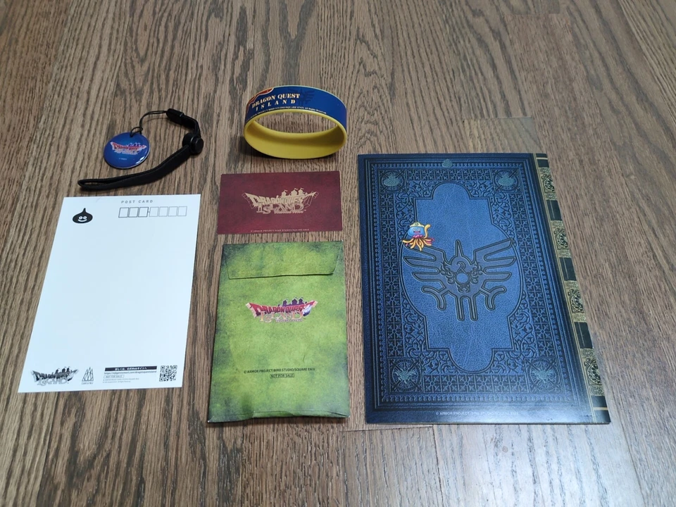 Dragon Quest Island Souvenirs 4th Anniversary Postcard & Side quest Reward Pin - Image 2 of 4