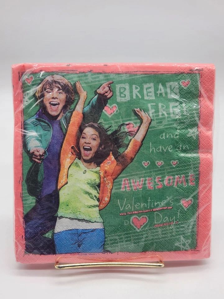 High School Musical Happy Valentine's Day Party Paper Luncheon Napkins 16 - Image 2 of 4