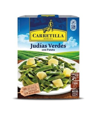 CARRETILLA Plato de judías verdes con patata
