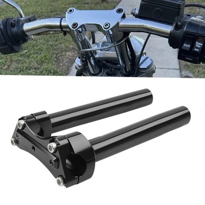 2 STÜCKE 8,5 ''Lenker Riser Top Clamp Für Harley 1'' Bar Fat Boy Low Rider Schwarz
