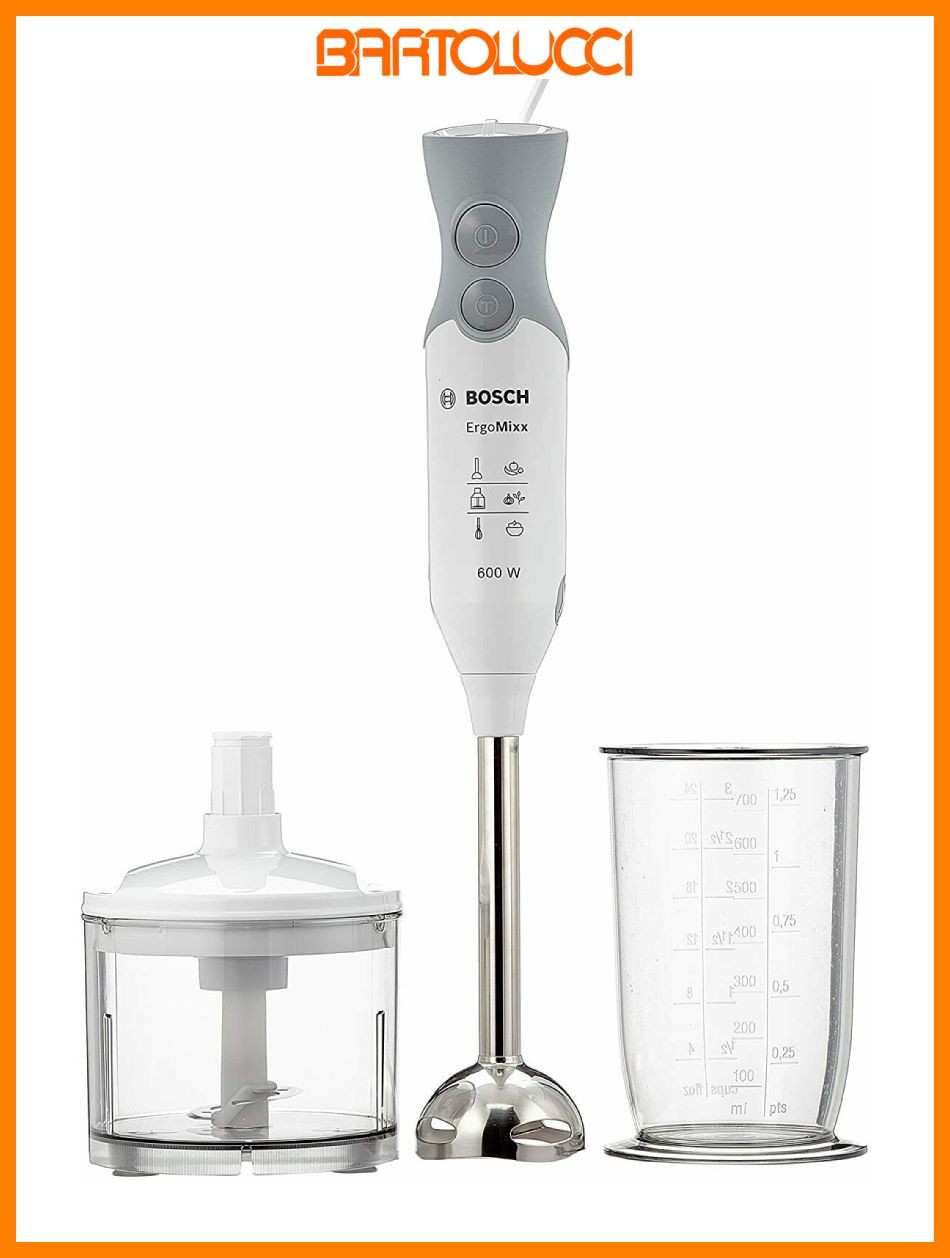 Bosch Grigio/Bianco Ergomixx Msm66120 Frullatore Ad Immersione 600 W - Immagine 2