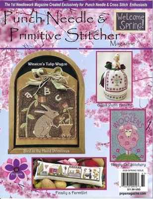 {PUNCH NEEDLE & PRIMITIVE STITCHER MAG. -''SPRING 2026 ISSUE'' (3 issues contact)