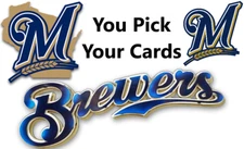 You Pick Your Cards - Milwaukee Brewers Team - MLB Baseball Card Selection A