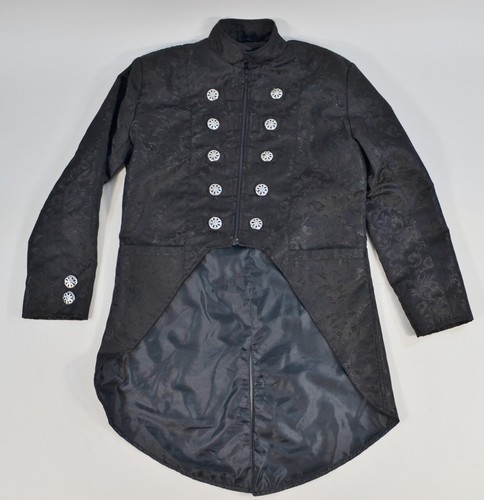 Dark Rock Handmade Coat Jacket Brocade Goth Gothic Steampunk Victorian Dovetail