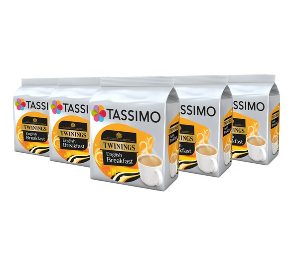 TASSIMO Twinings English Breakfast Tea Pods Capsules Tdiscs 5 Pack 80