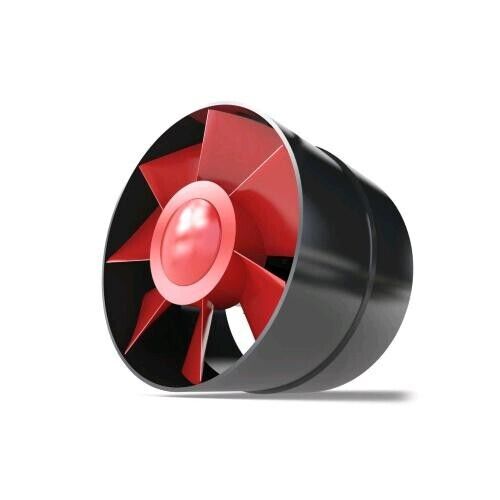ASPIRATORE ASSIALE BLACK ORCHID AXIAL FLOW Ø100 - PORTATA 105 MC/H - fumi - bagn - Picture 1 of 1