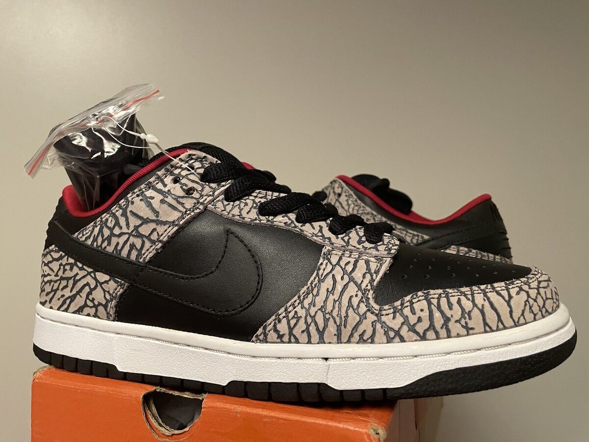 Size 9 - Nike Supreme x Dunk Pro SB Low Black Cement for Size 9 - Nike Supreme x Dunk Pro SB Low Black Cement for